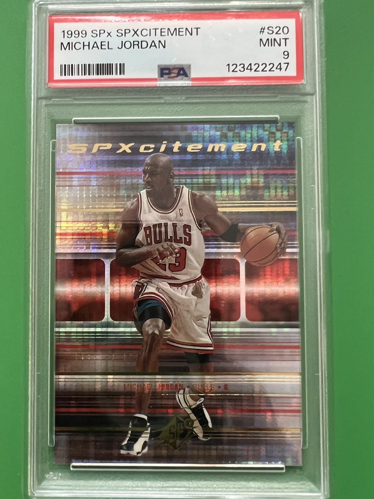 1999 SPX Spxcitement Michael Jordan #S20 PSA 9