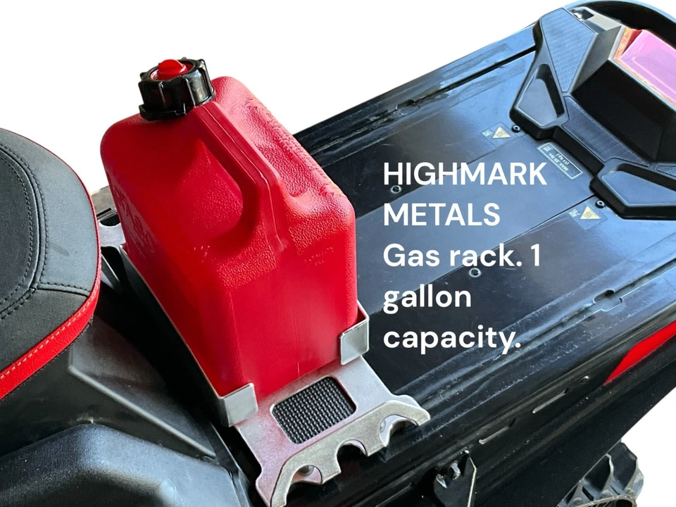 HIGHMARK POLARIS SNOWMOBILE GAS TUNNEL STORAGE RACK ,1 GALLON Capacity  (BLACK). - Image 3 of 4