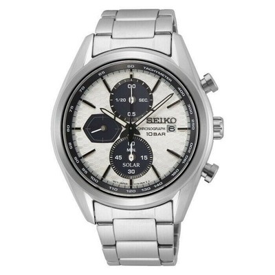 New Seiko Watch SSC769P1 Chronograph Solar Panda Dial Men's SSC769