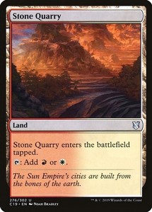 Stone Quarry 276/302 Uncommon Land Commander 2019 MTG