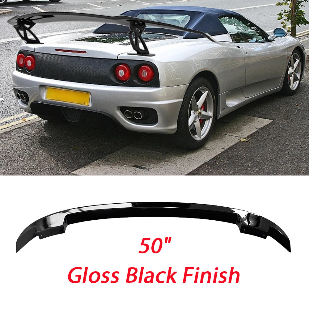 Sport Style 50" Rear Trunk Spoiler Wing Gloss Black For Ferrari 360 Modena