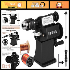 Coil Winding Machine 1/16"-1/2" Manual Hand Winder with Counter for Guitar Picku