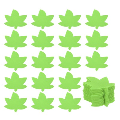 4 Inch Carpet Spot Markers, 50Pcs Leaf Shape Floor Dots, Green