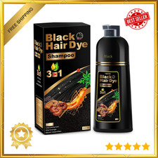 Hair Dye Shampoo 3 in 1 for Gray Hair Herbal Ingredients Natural Shampoo HairDye