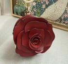 NWT Kate Spade Rose 3D Flora Keychain Key Chain Bag Charm Red Floral New Nwt