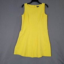 Ann Taylor Dress Women’s Yellow Petite 8P Rayon Nylon Spandex