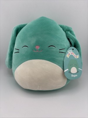 Squishmallows 7.5'' Reagan the Teal Easter Bunny Stuffed Animal Plush Toy