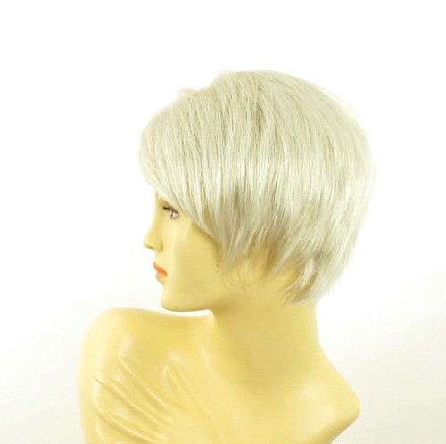 Perruque femme blanche cheveux lisses ref ALICIA 60 - Picture 3 of 8