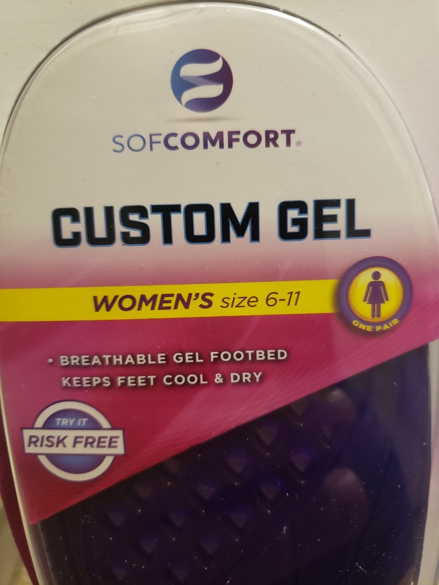 SofComfort Women's Size 6-11 Custom Gel Insoles UK