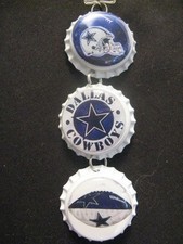 1" Bottle Cap Image R/View Mirror Handcrafted Gift Idea Cowboys