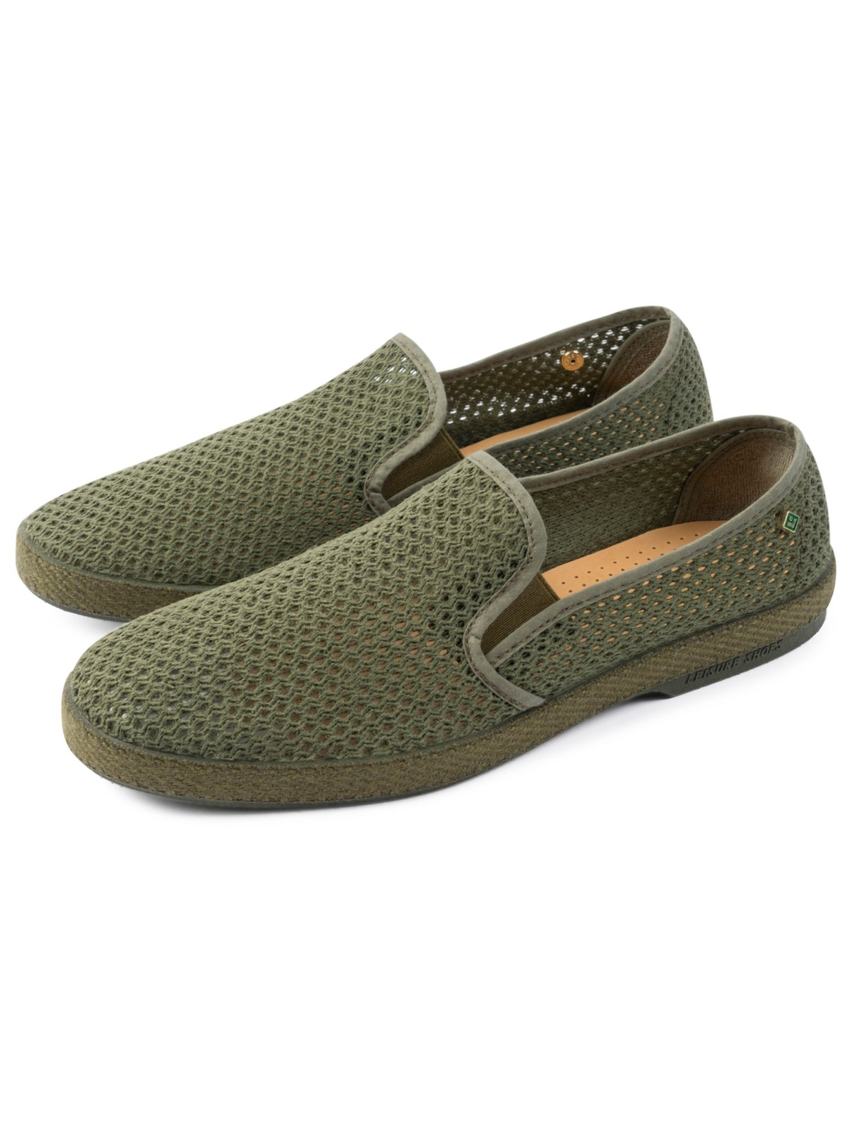 Мужские кроссовки RIVIERAS Green Goring Classic 30 с круглым носком на танкетке без шнуровки 40