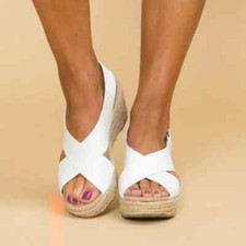 New Fashion Women's Wedge Shoes Casual Comfortable Peep Toe Platform Sandals