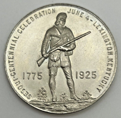 1925 Lexington Kentucky Sesquicentennial Token Daniel Boone 1725