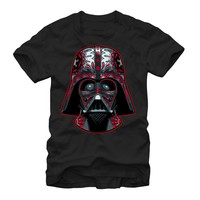 Star Wars Darth Vader Helmet Markings Mens Graphic T Shirt Star Wars Darth Vader Helmet Markings Mens Graphic T Shirt