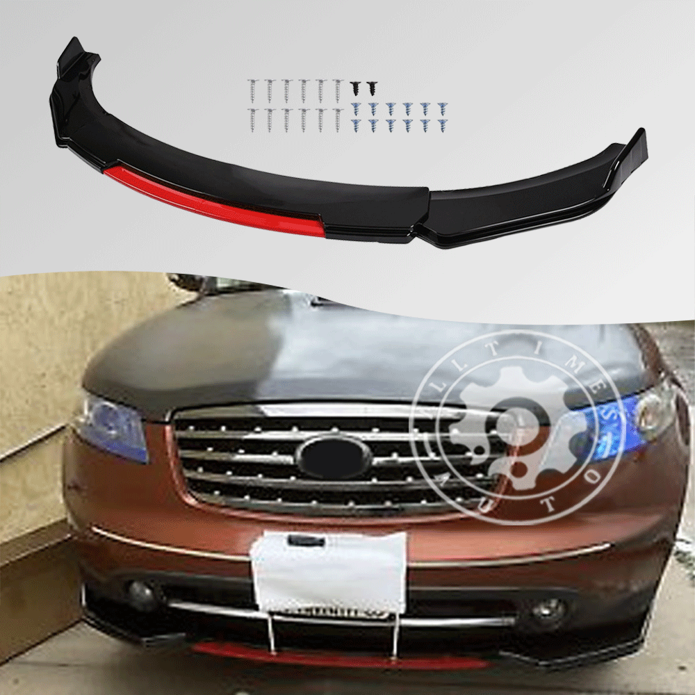 Front Bumper Spoiler Panel RED Lip Body Kit For INFINITI FX35 FX37 FX45