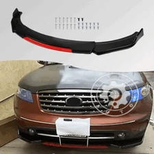 Front Bumper Spoiler Panel RED Lip Body Kit For INFINITI FX35 FX37 FX45 FX50 AB