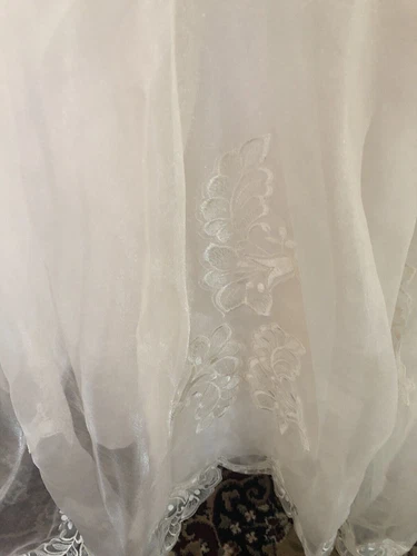 Braut leuchtende Brautkleider Kathedrale mit langer Plissee Sweep Schleppe Satin - Bild 9 von 23