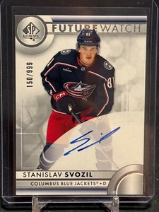 2023-24 SP Authentic Future Watch Auto #180 Stanislav Svozil! #150/999!