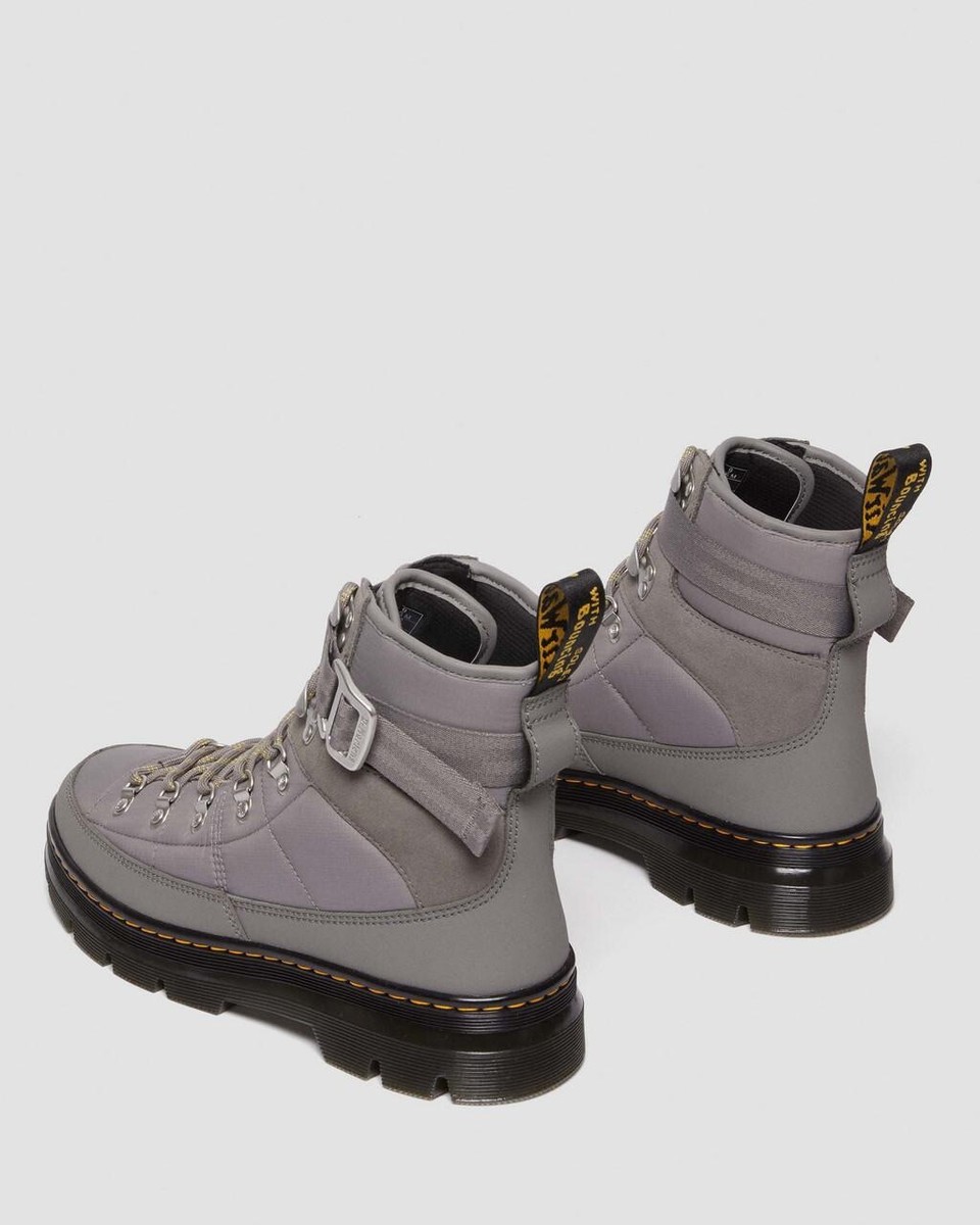 Dr.Martens Men's SZ.11 Comb Tech Quilted Casual Grey Combat