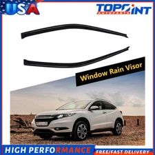 Dark Black Wind Deflectors Window Visor Vent For 1996-2000 Honda Civic Coupe