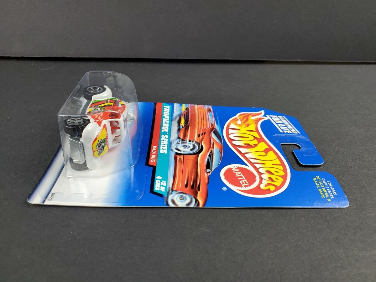 1998 Hot Wheels Volkswagen Baja Bug White #694 Tropicool 2/4