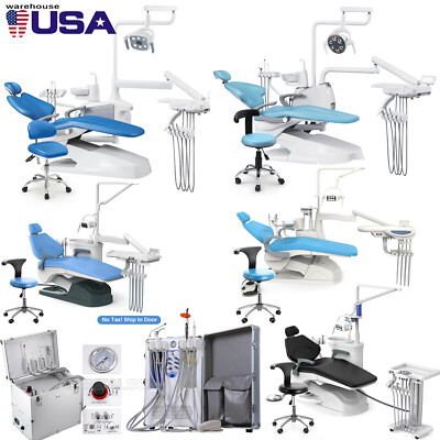 Dental Unit Chair Computer Controlled DC Motor PU Hard Leather Doctor 's Stool