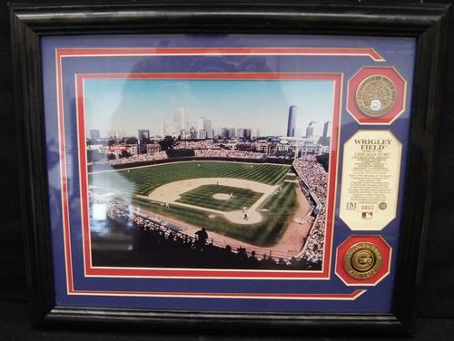 WRIGLEY FIELD Highland Mint Chicago Cubs 2003 NL Division Champion Plakette 13x16