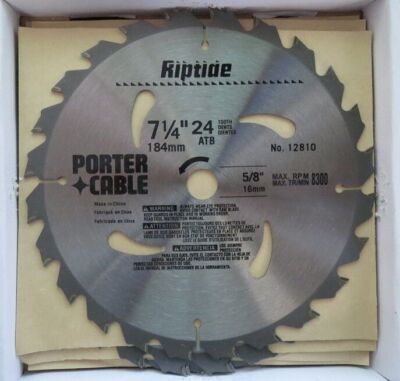 Porter Cable 12810-10 7-1/4'' X 24T Riptide Saw Blade 10 Pack