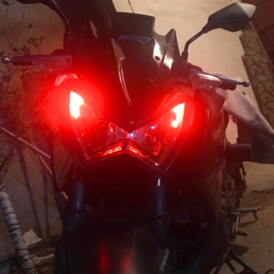 2 Brilliant Red T10 168 W5W 194 LED Motorcycle Position Parking