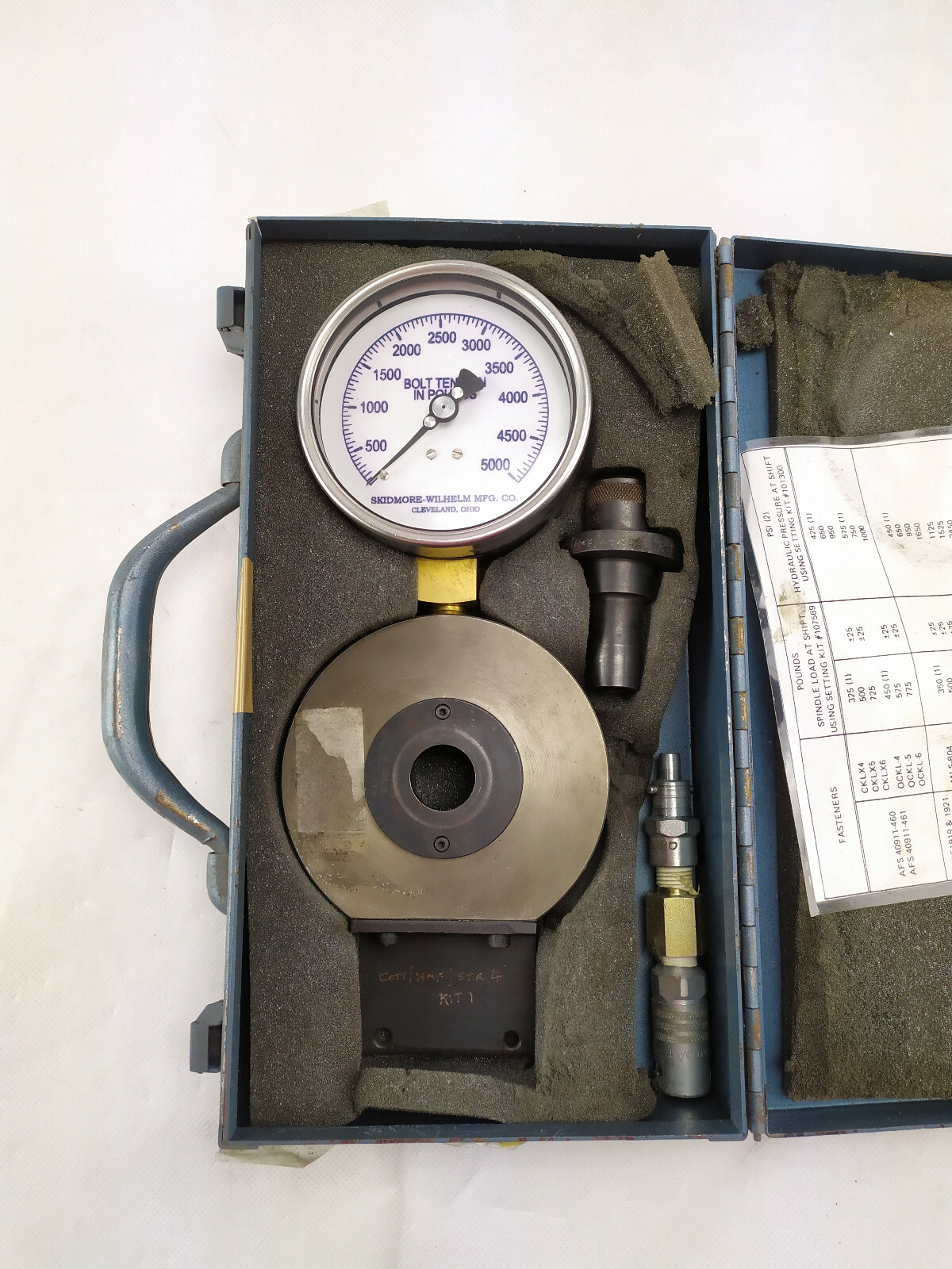 SkidmoreWilhelm Model S Portable BoltTension Calibrator eBay