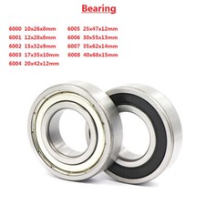 Deep Groove Ball Bearing Rubber or Metal Seal 6000-6008 2RS/2ZZ Select Your Size