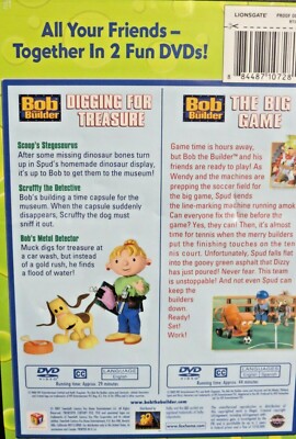 Bob the Builder: Digging for Treasure/The Big Game (DVD, 2008, 2