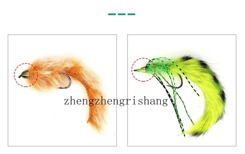 50 piezas cabezas de cono de cobre latón tubo moscas serpentinas atar moscas materiales Foto 3 de 4