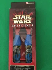 Star Wars Episode 1 Spoon & Fork Set Children Flatware Zak Designs Taiwan B116