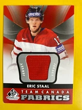 D55842  2012-13 SP Game Used Authentic Fabrics Team Canada #TC11 Eric Staal 