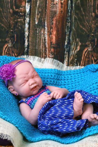 Crying American Reborn Baby Alive Girl Doll Vinyl 14" Newborn Preemie Life like - Picture 2 of 4