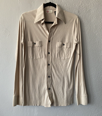 Vintage 60s Beige Kings Road Soft Button Down Size XS | eBay