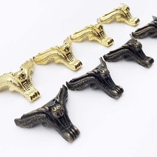 4pcs Jewelry Chest Gift Box Wood Case Decorative Feet Leg Corner Protector Guard