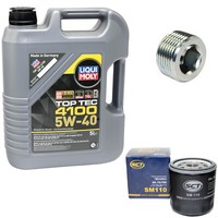 MotoröL ÖLfilter SM110 5W40 5Liter + ÖLablassschraube FüR Alfa Fiat Lancia