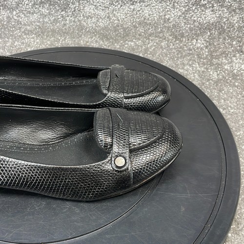 Brooks Brothers Flats Women's Size 10 Ballet Black Leather Slip On - Picture 5 of 10