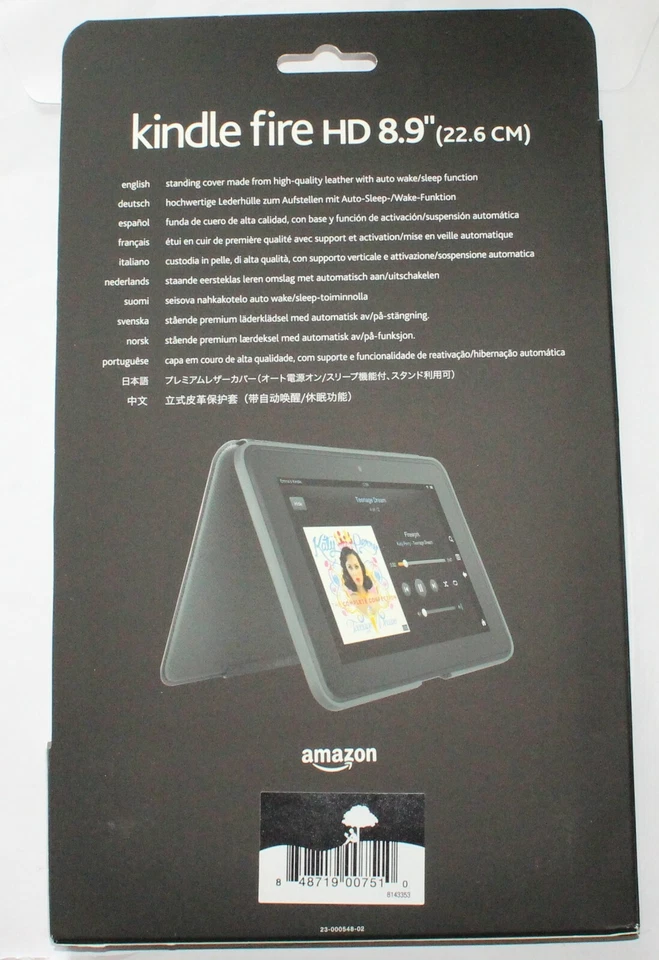 Genuine Amazon Standing Leather Case Kindle Fire HD 8.9" (2nd Gen. 2012 Release) - Image 2 of 2