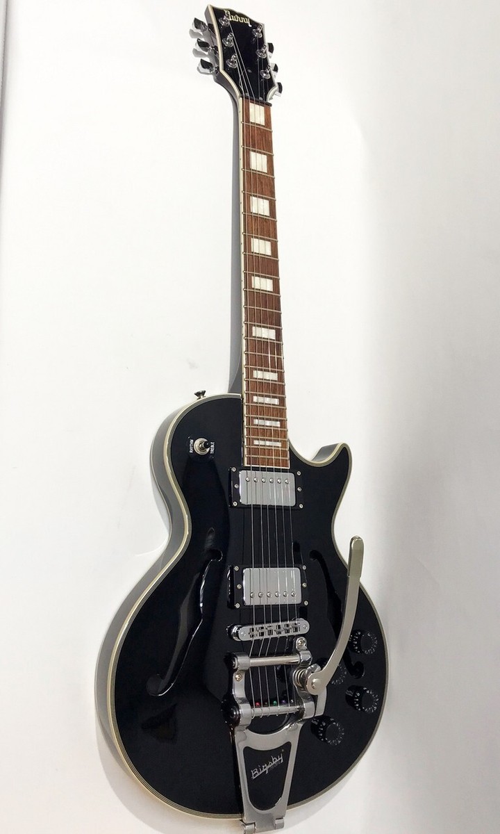 Floor Model* Burny / Fernandes BLC-75 BLK Semi-Hollow Bigsby Floor Model* Burny / Fernandes BLC-75 BLK Semi-Hollow Bigsby