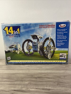 Solar-Powered Robot 14 in 1 Models Educational  DIY Science Kit By Annie Toys