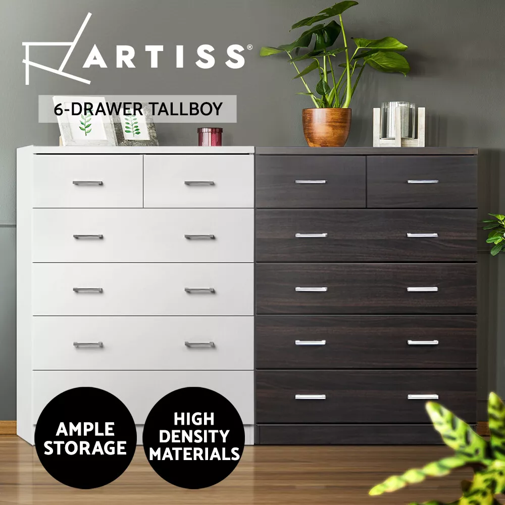 Artiss 6 chest of 2025 drawers