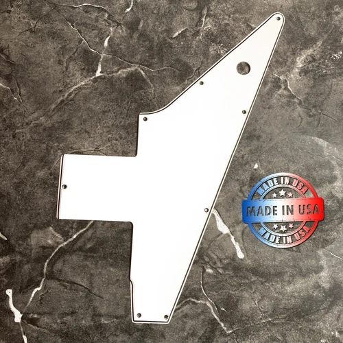 New 3 Ply White/Black/White WIDE BEVEL Pickguard for Gibson Explorer OPTION 1