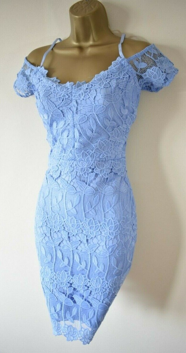 knee length dresses for ladies Kirsten Lace Maxi Dress - Cornflower Blue main image 0