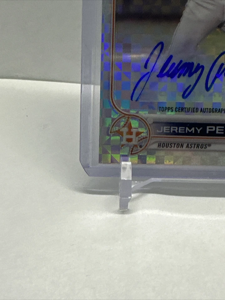 2022 Topps Chrome Update Autographs X-Fractors #ACJP Jeremy Pena Auto /125 - Image 2 of 4
