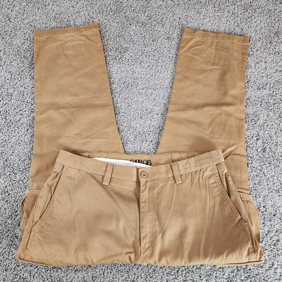 Roundtree u0026amp; Yorke Men Pants 38x30 Brown Casual Outdoor Cargo Classic  Stretch | eBay