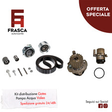 Kit Distribuzione Gates Pompa Acqua Valeo Audi A3 Sportback 2.0 140 CV