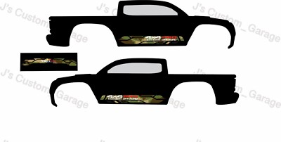 Tacoma V2 white toner water slide decal For 1/64 scale custom diecast model